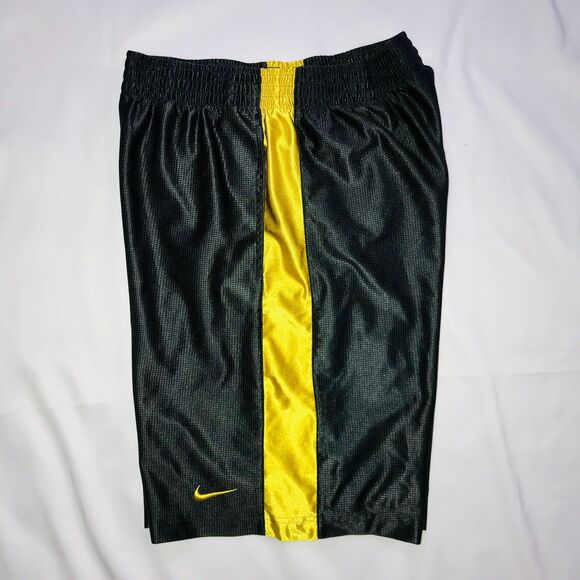 Nike Vintage Rare Dazzle Basketball Shorts Gray Gold Yellow Silky Satin Soft Med - Picture 9 of 12
